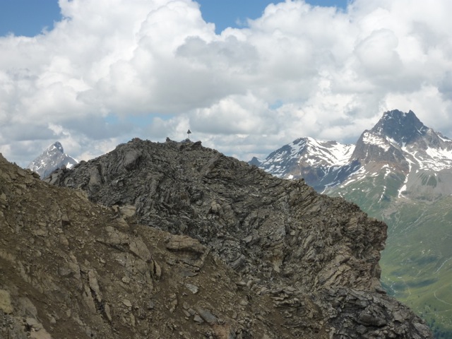 Blick Vom Grat Zum Gipfel Zur Ck Fotos Hikr Org