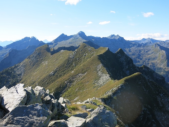 Blick Zur Ck Ber Den Grat Fotos Hikr Org