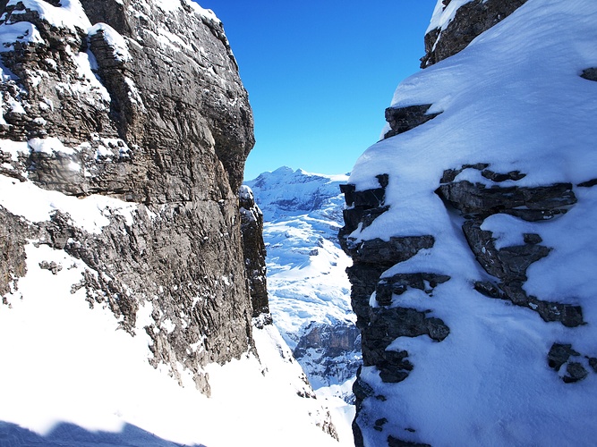 Blick Aus Dem Couloir Fotos Hikr Org