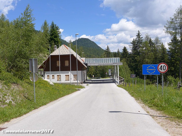 Der "aufgelassene" Grenzübergang nach Slowenien - der Paulitschsattel