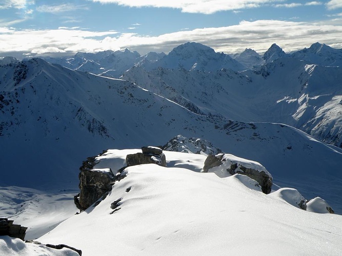 Beim Aufstieg Zum Gipfel Wurde Der Schnee Immer Tiefer Hikr Org