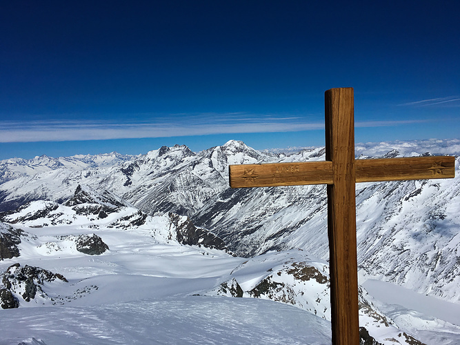 Gipfelkreuz Fluchthorn Fotos Hikr Org