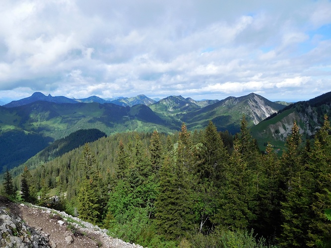 Blick Vom Aufstiegsweg Zum Taubenstein Nach Westen Fotos Hikr Org