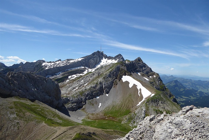 Aussicht vom Öhrli zum Säntis Fotos hikr org