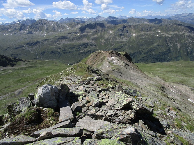 Blick Hinunter Zum Mittelgrat Fotos Hikr Org