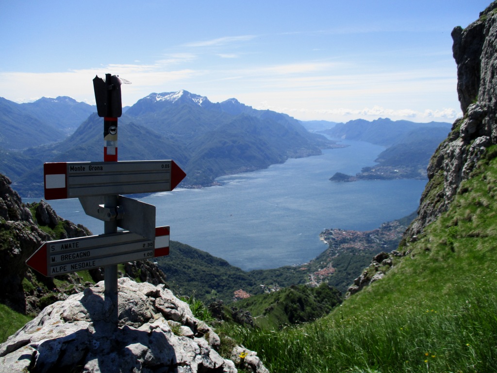 Salendo Verso Il Monte Grona Panorama Sul Lago Di Como Hikr Org