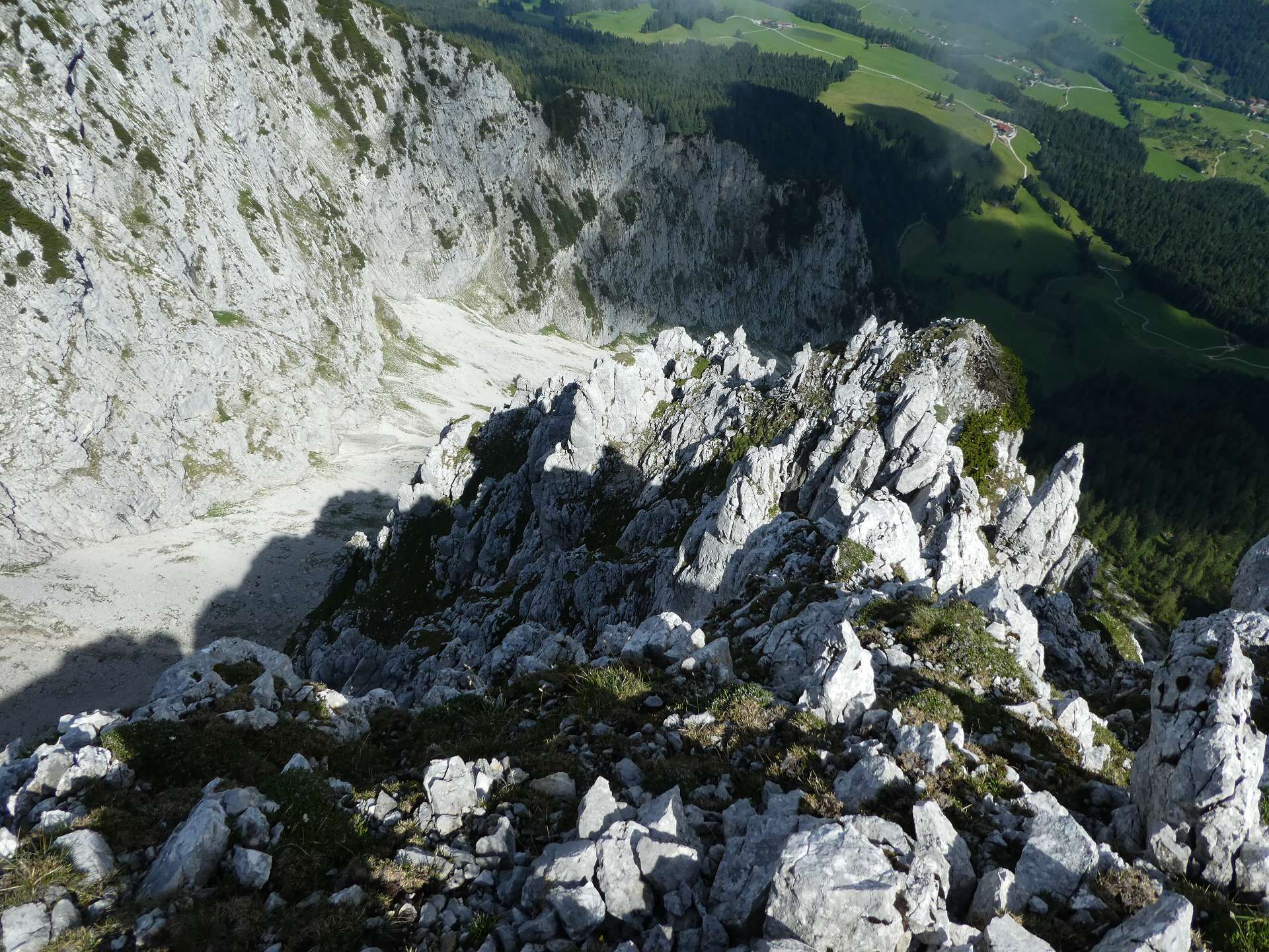 Blick zurück über den Grat Fotos hikr org