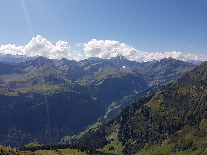 Blick Vom Wannenchopf Ins Hintere Weisstannental Mit Dem Hikr Org