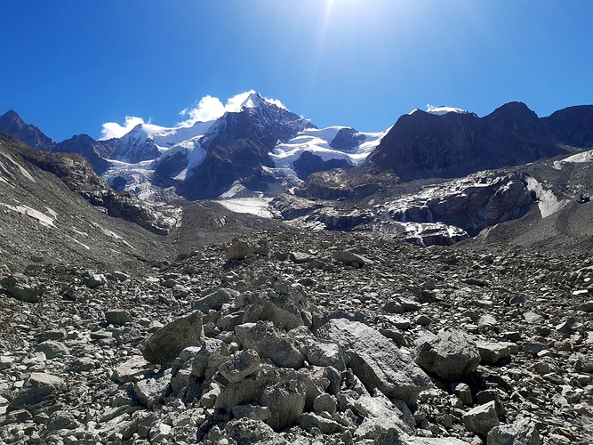 Aufstieg Ber Den Zinal Gletscher Auch Wenn Man Gar Hikr Org