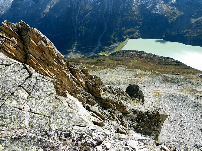 Südgrat des Bergseeschijen im Profil Blick vom Gipfel hikr org