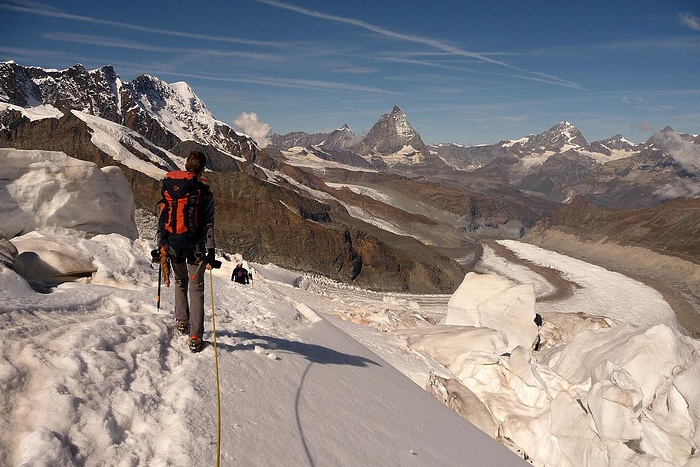 Auf Dem Monte Rosa Gletscher Fotos Hikr Org