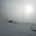 Start beim Turrenbach. An der Nebelgrenze und die Sonne macht sich bemerkbar.
