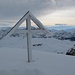 Gipfelkreuz Blüemberg, das Wetter will nicht mehr so recht