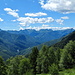 Gipfelblick nach Südwesten: Vom Monte Zeda bis Pizzo Ragno.