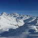 Gipfelpanorama mit Grand Combin und Mont Velan