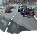 Dopo 1800m discesa la neve finisce....