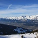 Blick nach Innsbruck und die Südkette vom Karwendel.