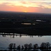 Sonnenuntergang auf dem Bogenberg hoch über der Donau