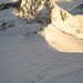 Nordgrat (Aufstiegsroute) des Gross Leckihorn - im Sonnenlicht das Stellibodenhorn