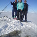 Michael, ich und Andrea am Gipfel des Kuhkasers.