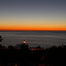 kurz nach dem Sonnenuntergang auf der Westseite der Insel La Palma (mit Mond)