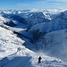 Abstieg vom Gipfel - Blick nach Osten