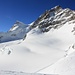 Aussicht vom Plateau (3471m) des Jungfraujochs auf die Jungfrau  (4158,2m).
