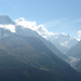 Panorama Richtung Süden - Mont Blanc
