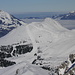 Skigebiet Elsigenalp und Nebelmeer über dem Mittelland