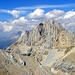 Passo Ombretta(2700m) tiefunten,Sforcella della Marmolada(2896m)-rechts,Picol(3098m) und Gran Vernel(3210m),kein leichter Aufstieg hier?