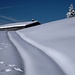 Die Hochries Alpe guckt aus dem Schnee heraus