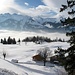 Un beau paysage d'hiver à St. Karl
