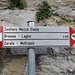 Segnavia del sentiero mezza costa