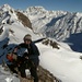 Gipfelsicht gegen Mont Velan und Grand Combin