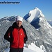 "Meinereiner" mit dem "Steirischen Matterhorn" - dem Lugauer im Hintergrund