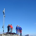 Das Team auf dem Gipfel des Gross Düssi 3256m
