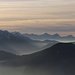 Nebelstimmung vor den Allgäuer Alpen vom Hörnle aus gesehen<br /><br />Atmosfera di nebbia nelle Alpi dell`Algovia vista dall`Hörnle