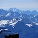 Blick nach Westen mit Mont Blanc und Cie.