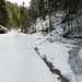 im Churzegrabe prägen Schnee und Eis das Tal