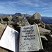 Alter Schinken: Das dicke und über 20-jährige Gipfelbuch auf dem Vorder Grauspitz ist noch immer nicht voll