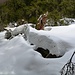 80 cm Schneehöhe unterhalb Corte Antico 1819m