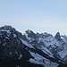 Die Morgensonne kitzelt die Gipfel der Nördlichen Alpsteinkette