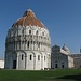 Vista sui tre monumenti simbolo di Pisa