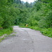 Durau-Izvorul Muntelui  road, closed due to landslide