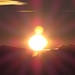 Dampfende Sonne bei Sonnenaufgang<br /><br />Sole fumante al sorgere del sole