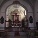 L'interno della chiesa monastica di Santa Maria Assunta.