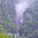 La cascata formata dal Ticinetto visibile dall'autostrada appena fuori dalla galleria di Chironico andando verso Biasca