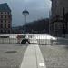 Verlauf der ehemaligen Berliner Mauer gleich hinter dem Reichstagsgebäude