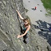 Tanja klettert in Chamonix      [http://www.matthias.hikr.org Home]