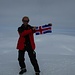 Als einzig Nicht-Isländer musste ich natürlich die Fahne hochhalten